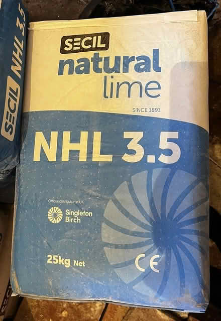 Photo of free 34 x 25kg bags NHL 3.5 natural lime (NR3) #1
