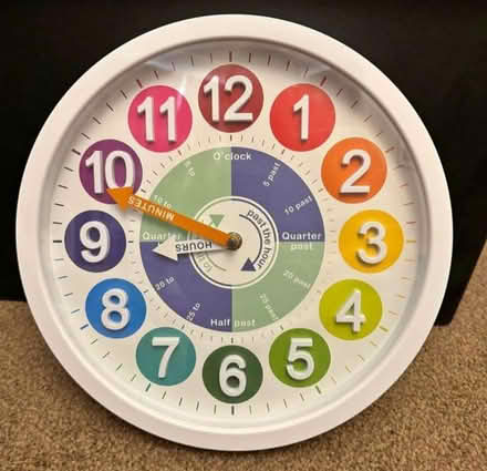 Photo of Childrens tell the time clock (Aston Clinton HP22) #1
