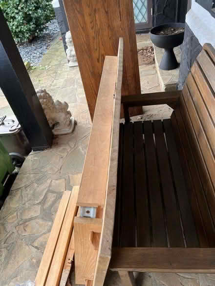 Photo of free Wooden dining room table (Falconwood) #2