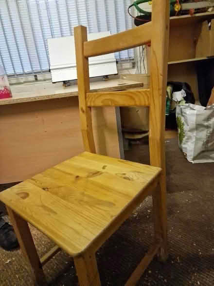 Photo of free Pine wooden chair (Oakwood Park Complex ME16) #1