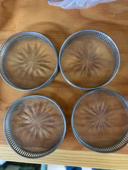 Photo of free Antique Silver & Crystal Coasters (Moss Beach) #2