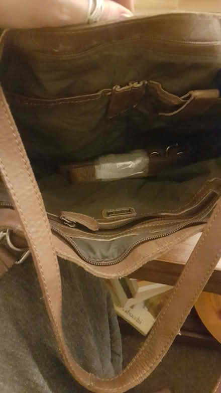 Photo of free Brown Leather Bag (Chiswick Park Station) #2