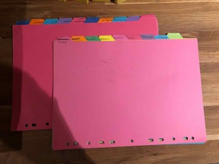 Photo of free 2 sets of folder dividers (used) (High Heaton, NE7) #1