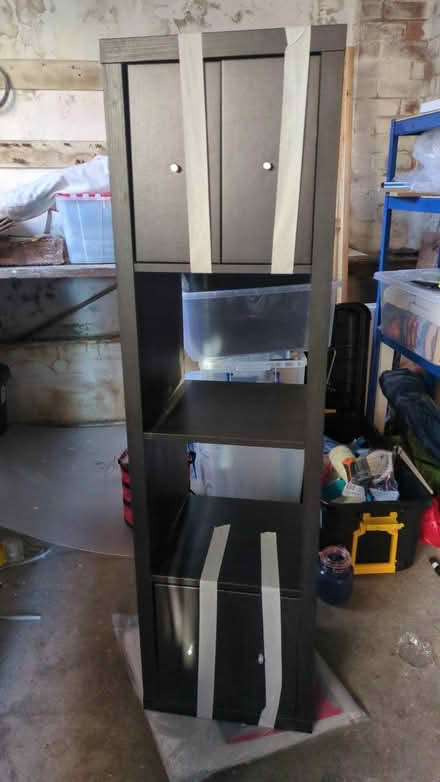 Photo of free Kallax bookcase/TV stand with drawers (Bramley LS13) #1