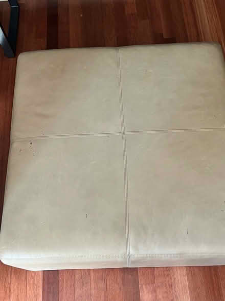 Photo of free Leather ottoman (West San Jose) #2