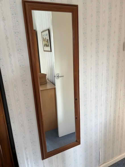 Photo of free Wooden framed mirror (Waterlooville PO7) #1