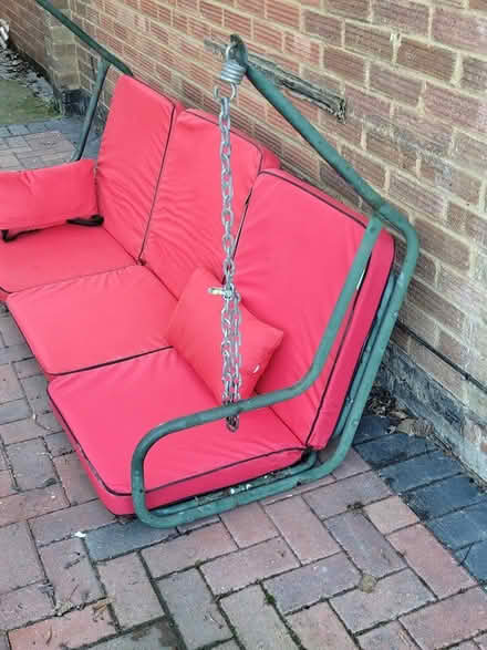 Photo of free Garden hanging sofa with cushions (letchworth garden city) #2