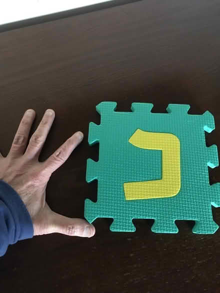 Photo of free Small foam Hebrew letter tiles (North Berkeley) #1