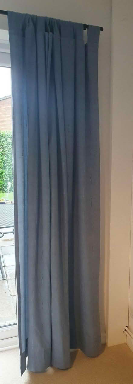 Photo of free Blue curtains - tab top (TA1) #4