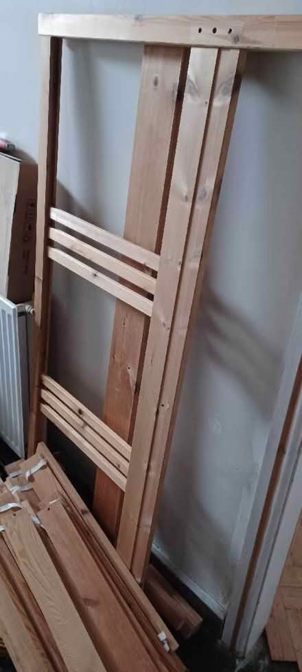 Photo of free Pine double bed (Johnstown LL14) #1