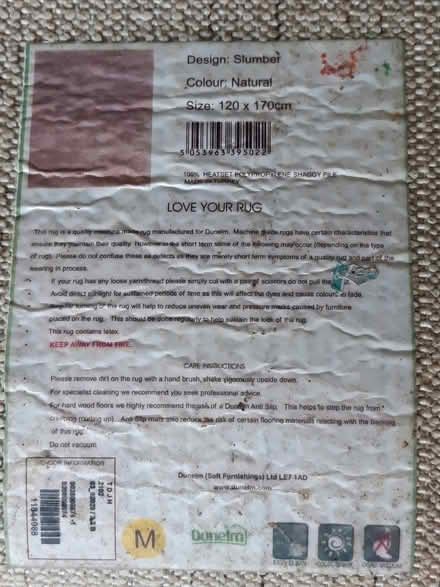 Photo of free Dunelm rug (Kidlington) #3