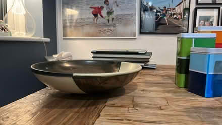 Photo of free Lovely ceramic bowl - stone/bronze (Alton, Hants) #1