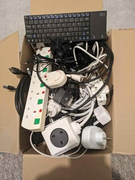 Photo of free Box of various cables and plugs (Ringmer) #1