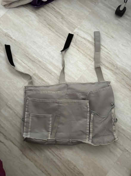 Photo of free Gray bedside caddy/organizer (Gaithersburg (off Goshen Rd.)) #1