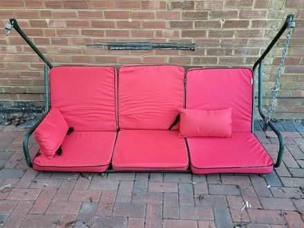 Photo of free Garden hanging sofa with cushions (letchworth garden city) #1
