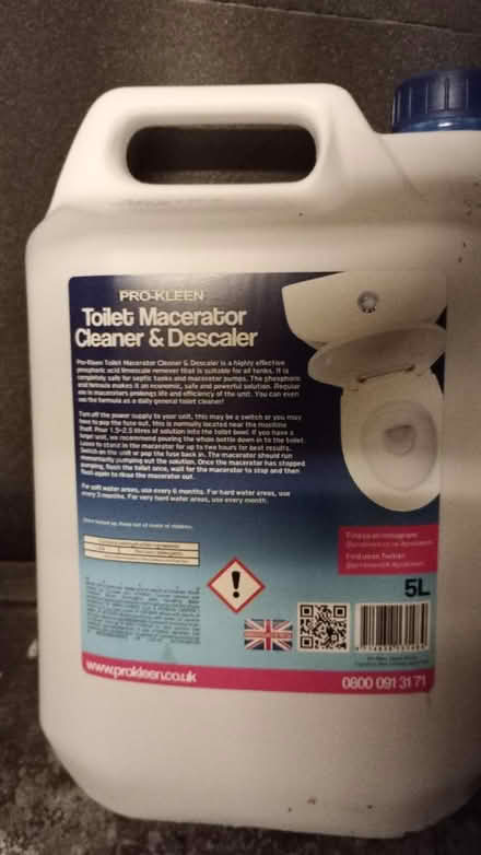 Photo of free Macerator Cleaner and Descaler (Lower Sheering CM21) #1