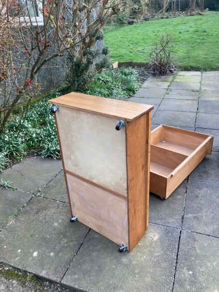 Photo of free Two sturdy under bed storage boxes (S11 Bents Green) #1