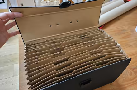 Photo of free Box file, with sections (PO19) #2