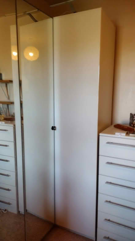 Photo of free Large white Ikea corner wardrobe (Timperley WA15) #1