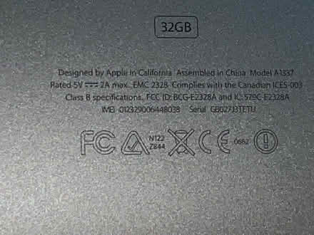 Photo of free iPad (for parts or repair) 32Gb (Pepperell) #2