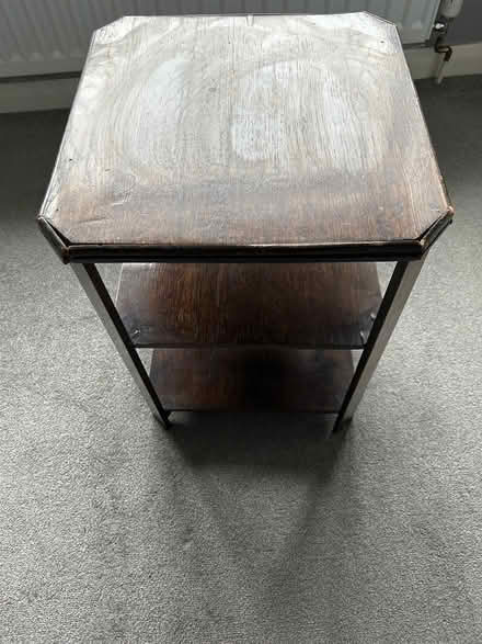 Photo of free Wooden side table (Hitchin Ninesprings area) #1