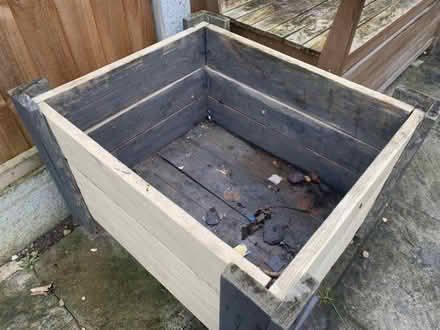 Photo of free Heavy wooden planter (Corringham SS17) #3