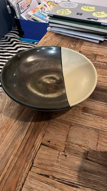 Photo of free Lovely ceramic bowl - stone/bronze (Alton, Hants) #2