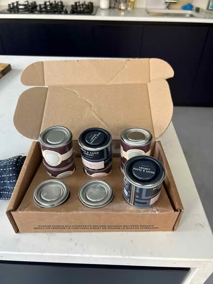 Photo of free Paint sample pots - Farrow & Ball (Chiswick W4) #1