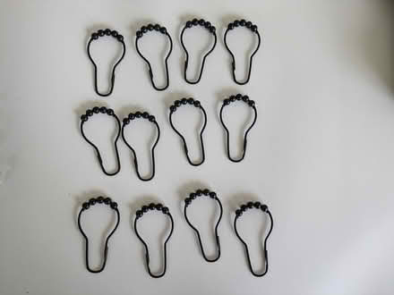 Photo of free Shower Curtain Hangers - Black (Dixboro) #1