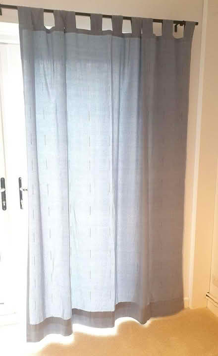 Photo of free Blue curtains - tab top (TA1) #2