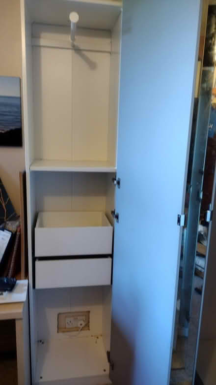 Photo of free Large white Ikea corner wardrobe (Timperley WA15) #2