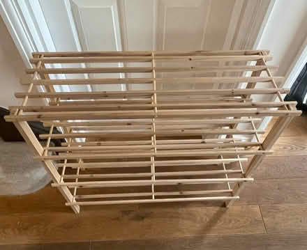 Photo of free Wooden shoe rack (EH16, Liberton) #2