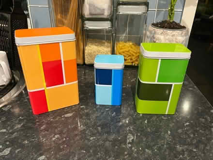 Photo of free Set of storage tins (Alton, Hants) #1
