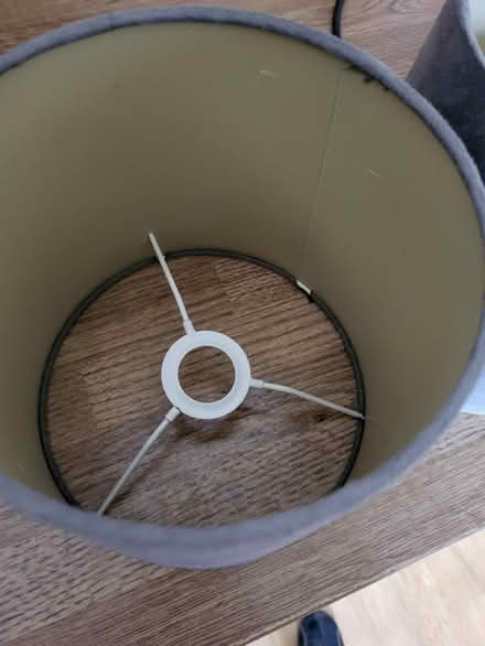 Photo of free 2 small grey lampshades (Liberton EH16) #2