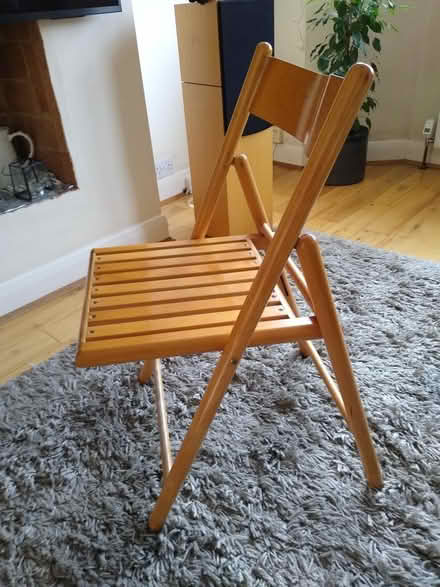 Photo of free One wooden fold up chair (Twickenham) #1