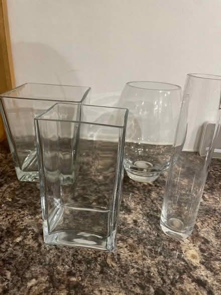 Photo of free Assorted glass vases (Whitehill SG4) #1