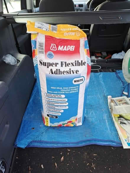 Photo of free Tile adhesive, 20kg unopened bag (Scriven HG5) #1