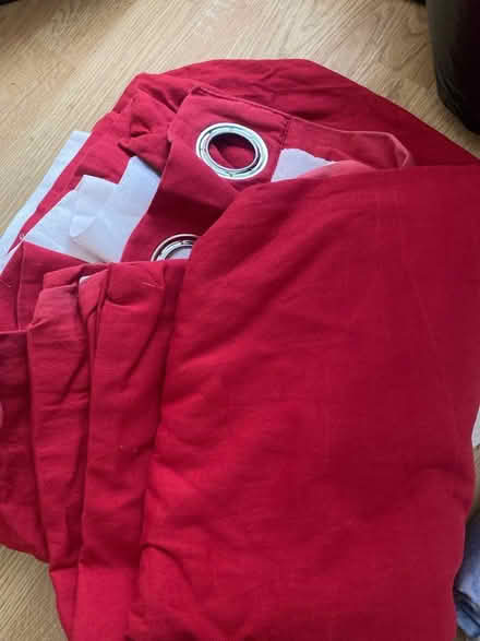 Photo of free Red eyelet curtain (L18) #1