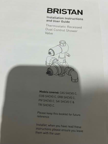 Photo of free Thermostatic dual shower valve (Great shelford CB22) #3