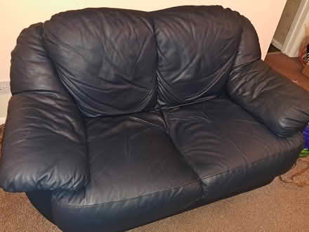 Photo of free Two-seater leather sofa (TW16 Sunbury) #2