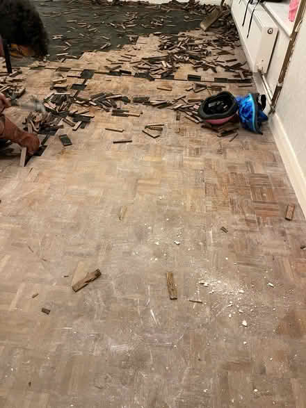 Photo of free Parquet floor teak finger block (PO19) #1
