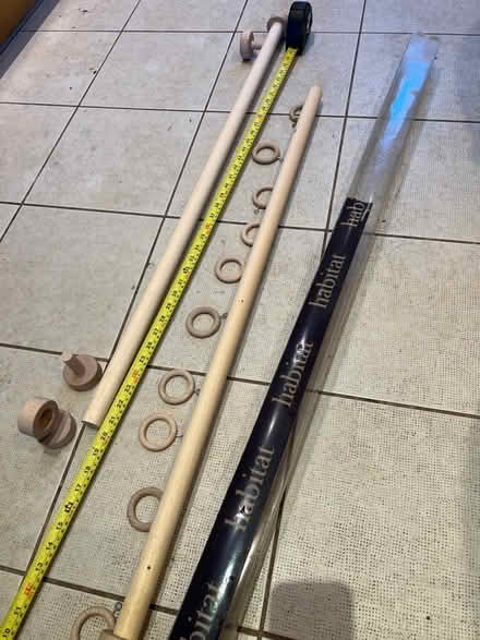 Photo of free Curtain pole / rail with rings (Freehold Lancaster) #4