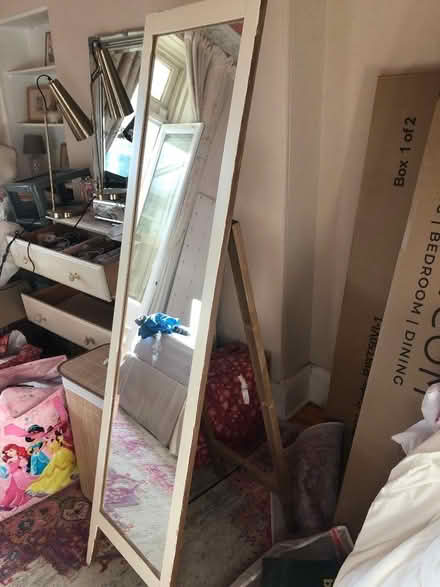 Photo of free Full length mirror, painted cream (Craigmillar Park EH16) #1