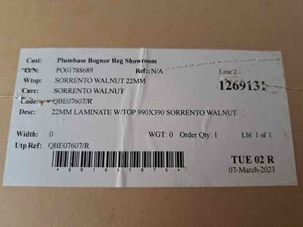 Photo of free Walnut Effect Worktop and Strip (Fishbourne PO19) #3