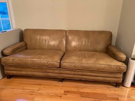 Photo of free Vintage Leather Couch (Ellicott City) #1