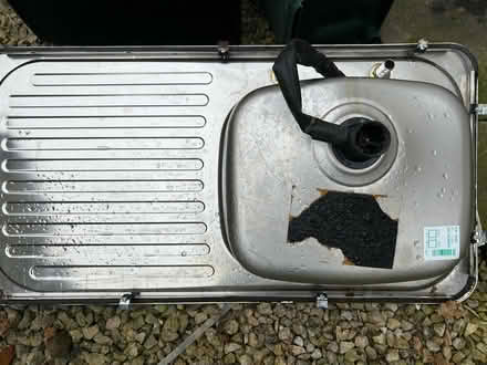 Photo of free Chrome kitchen sink with taps (Gorton, M18) #3