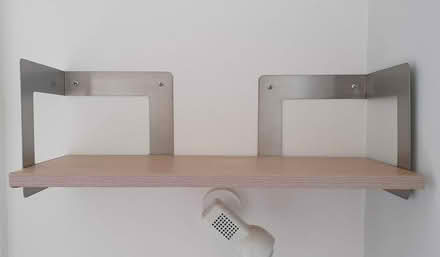 Photo of free Stainless Steel and Wood Veneer Shelf (Wokingham RG40) #3