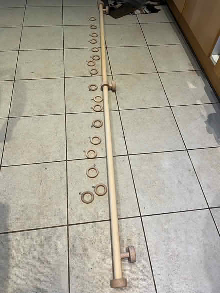 Photo of free Curtain pole / rail with rings (Freehold Lancaster) #1