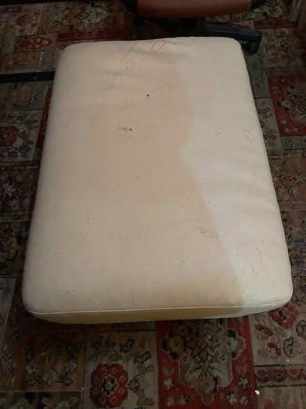Photo of free Cream leather large food stool (Morecambe) #2