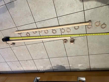 Photo of free Curtain pole / rail with rings (Freehold Lancaster) #3